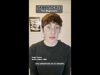 Sabbaticals for Beginners