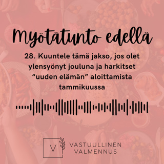 28. Kuuntele tämä jakso, jos olet ylensyönyt jouluna ja harkitset “uuden elämän” aloittamista tammikuussa