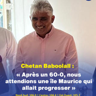Chetan Baboolall : « Après un 60-0, nous attendions une île Maurice qui allait progresser »