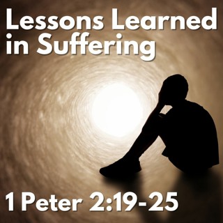 Lessons Learned in Suffering; 1 Peter 2:19-25