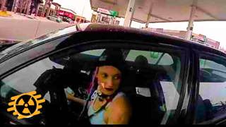 BODY CAM: Texas woman caught using drugs at Utah gas station, rams police while trying to escape