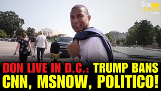 Don LIVE In D.C.: Trump Bans News Outlets From White House!