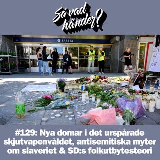 #129: Nya domar i det urspårade skjutvapenvåldet, antisemitiska myter om slaveriet & SD:s folkutbytesteori