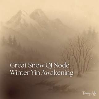 The Great Snow Qi Node: Winter Yin Awakening & the Ancient Tong Shu