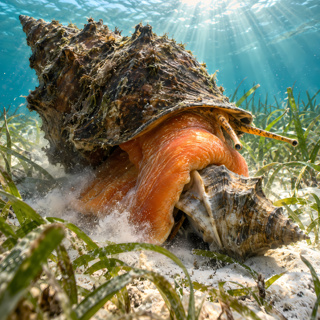 🐌 The Giant Horse Conch... A Predator Racing Against Time