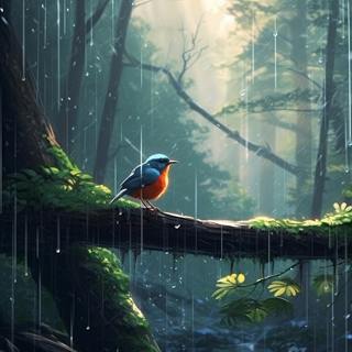 8 HOURS of Incredibly Calming Sound of Rain and Birds Chirping in the Forest
