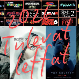 2026 tulevat leffat
