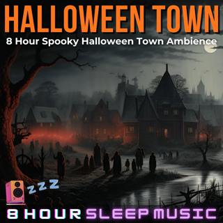 🎃 8 Hour Spooky Halloween Town Ambience | Howling Winds, Haunting Church Bells, & Creepy Crows in a Haunted Village 👻