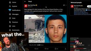 Fertility clinic bomber was a 25-year-old redditor.. | Asmongold TV