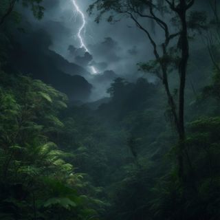 Rainforest Thunderstorm - 10 Hours Sleep Sound