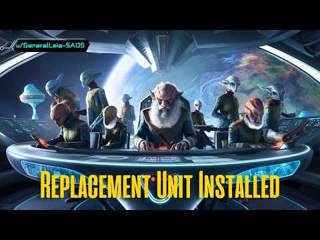 Journey of an Elderly Man on the Denari Spaceship