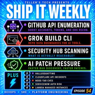 GitHub API Enumeration, Grok Build CLI Data Exposure, AWS Security Hub Network Scanning, AI-Powered Patch Pressure, and Why Visibility Is Not Ownership