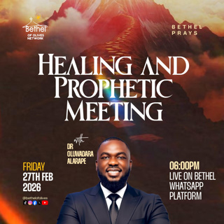 LAZARUS COME FORTH! FEB 2026 HEALING AND PROPHETIC MEETING