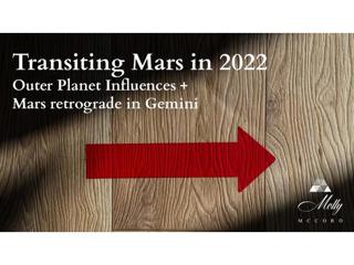 Energies of Transiting Mars in 2022