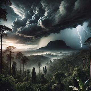 đŽâïžđ” THUNDER sounds mixed with MUSIC, for a STRESS-FREE NIGHT