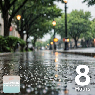 🌧️ Heavy Rain on Sidewalk | 8 Hours of Relaxing Rain Sounds for Sleep