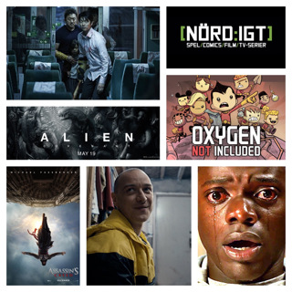 189. Den med Alien: Covenant, Split, Get Out, Train to Busan, Assassins Creed och Oxygen not Included