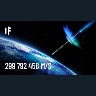 E se uma agulha atingisse a Terra na velocidade da luz?