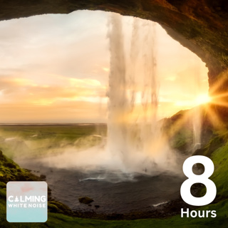 Relaxing Waterfall Background Noise (8 Hours) | Ambient Sounds to Help with Sleeping or Studying