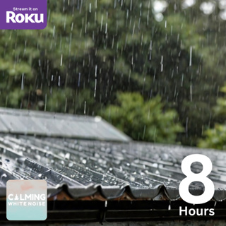 Soothing Rain on Tin Roof for Deep Sleep and Relaxation (8 Hours)