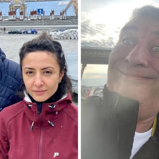 Odessiter skrattar alltid, ibland genom tårarna: Lubna El-Shanti och Johan-Mathias Sommarström, Odessa