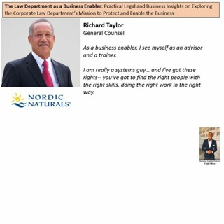 Richard Taylor - The Law Department as a Business Enabler Podcast - Episode 115