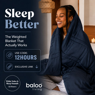 The Missing Piece for Better Sleep | Baloo Living Weighted Blanket + Soft Rainstorm | Sleep Sound (12 Hours)