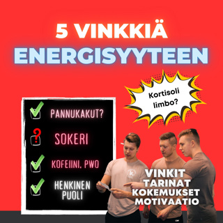 #38: 5 vinkkiä energisempään elämään ⚡ Kun karkkien syöminen lähtee käsistä... Paaston rikkominen pannukakuilla? 😛