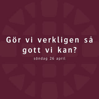 Gör vi verkligen så gott vi kan? – Lovisa Almén