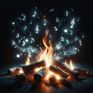😴🔥🎵 Crackling FIRE and Soothing MUSIC: Nighttime Escape for Healthy SLEEP