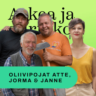 79. Mangon viljelijöiksi sattumien kautta – vieraana Oliivipojat Janne, Atte ja Jorma