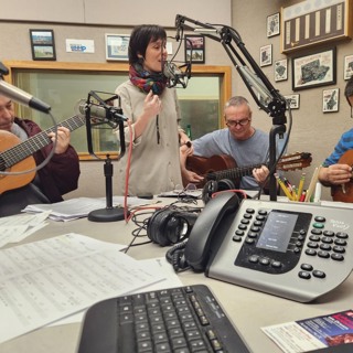 Live and we mean aLIVE  in the studio, Agua de Moringa, a band from Rio de Janeiro, performing at Bombyx on Sunday and on our show today