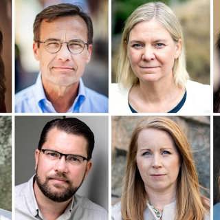 Det sa partiledarna på valnatten