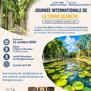 Journée de la canne blanche : Marche de sensibilisation et visite sensorielle du Jardin botanique SSR pour les non-voyants et les malvoyants