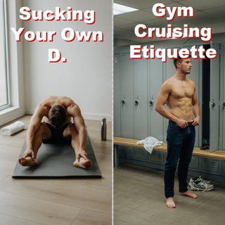 Sucking Your Own D. & Gym Cruising Etiquette