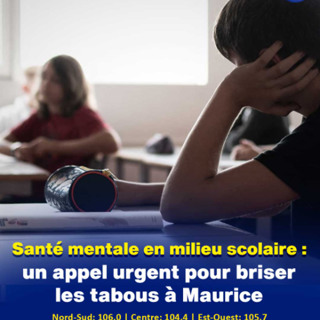 Santé mentale en milieu scolaire : un appel urgent pour briser les tabous à Maurice
