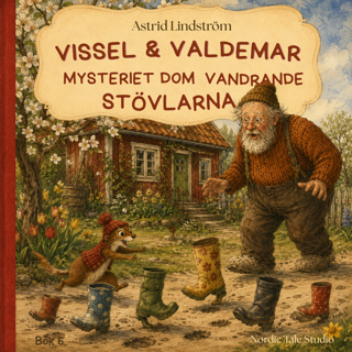 Godnattsaga för barn: Vissel Och Valdemar och Mysteriet med dom vandrande stövlarna