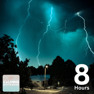 Backyard Thunderstorm Sounds (8 Hours) | Sound of Thunder and Rain for Sleeping