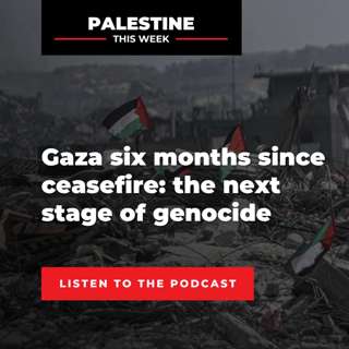 Gaza six months since ceasefire: the next stage of genocide | Palestine This Week with Mouin Rabbani