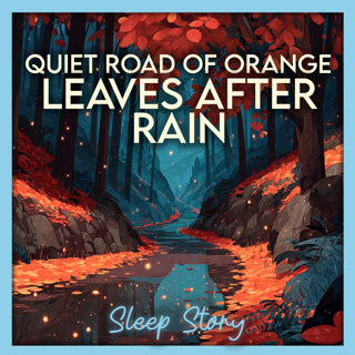 Sleep Story for Adults: The Road of Orange Leaves | Cozy Autumn Bedtime Story with Gentle Rain, Relaxing Forest Sounds & Soothing Narration