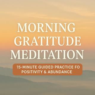 Morning Gratitude Meditation – 15-Minute Guided Practice for Positivity & Abundance