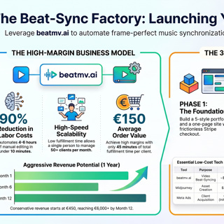The Viral Beat-Sync Factory: Building a High-Margin AI Video Agency in 24 Hours