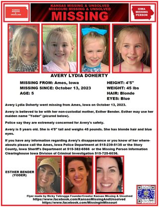 Missing Persons Alert: Avery Doherty