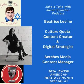 Beatrice Levine TALKS Culture Quota & Love for Timothee + Wendy | JTWJE Jewish Heritage Month Special 1