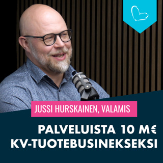 Palveluista 10 M€ kv-tuotebusinekseksi. Vieraana Jussi Hurskainen, Valamis Group