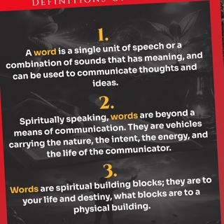 THE DOMINION POWER OF WORDS USING WORDS - APOSTLE JOSHUA
