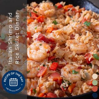 Italian Shrimp and Rice Skillet Dinner