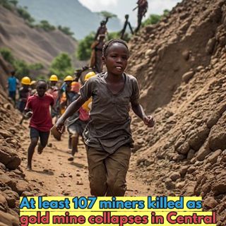 At least 107 artisanal miners have lost their lives due to a devastating gold mine collapse and subsequent landslide in the western Central