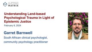 Understanding Land-based Psychological Trauma in Light of Epistemic Justice