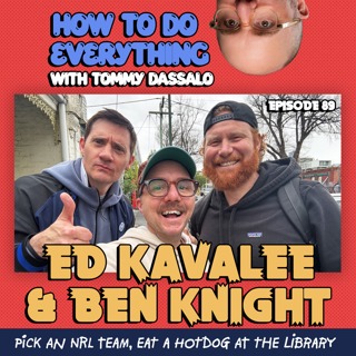 Ed Kavalee & Ben Knight: Pick An NRL Team, Eat A Hotdog At The Library 
